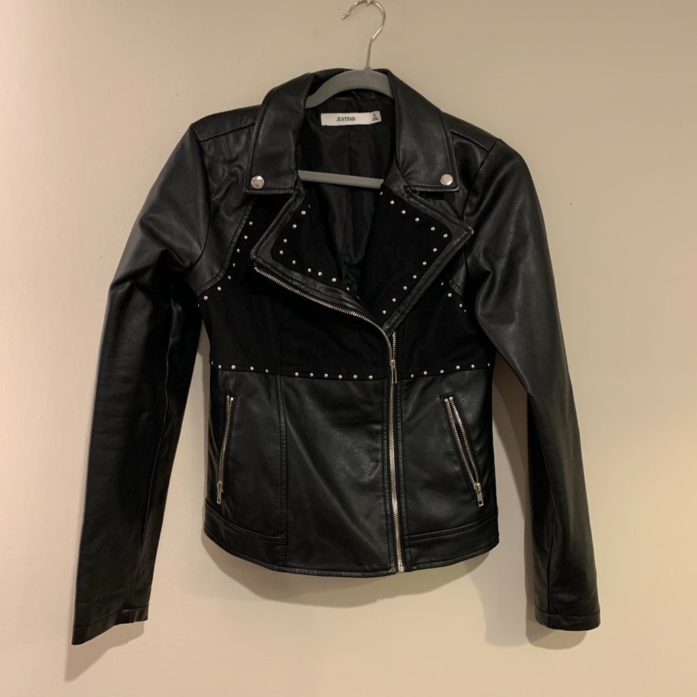 Faux leather jacket S JustFab
